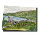 Loch Ness mit Urquhart Castle und Nessi