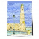 Leuchtturm von Rethymno zur Blauen Stunde